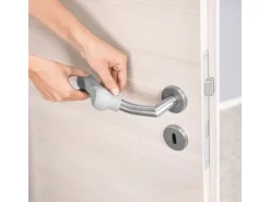 Reer Türgriffschutz HandleGuard Silikon 2 cm x 13 cm x 2 cm Grau 2 Stück