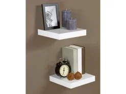 Regalboden Carlton Weiß Hochglanz 3,8 cm x 23,5 cm x 23,5 cm