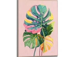 Reinders Gerahmtes Bild Colourful Leafs für Wohnzimmer 70 cm x 50 cm Mehrfarbig