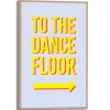 Reinders Gerahmtes Bild Dancefloor Man Cave 30 cm x 20 cm Gelb