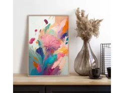 Reinders Gerahmtes Bild Farbenfrohe Blumen für Wohnzimmer 30 x 20 cm Mehrfarbig