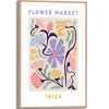 Reinders Gerahmtes Bild Ibiza Flower Market 30 cm x 20 cm Mehrfarbig