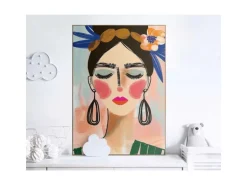 Reinders Gerahmtes Bild Spring Face für Wohnzimmer 70 cm x 50 cm Mehrfarbig