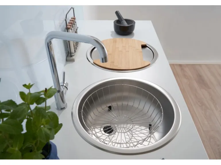 Respekta Rundbecken Set Edelstahl