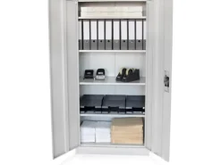 Rikta Metallschrank 2-türig (B x T x H) 80 x 40 x 168 cm RAL 7035 Lichtgrau
