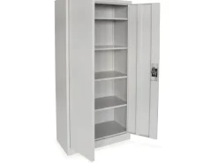 Rikta Metallschrank 2-türig (B x T x H) 80 x 40 x 168 cm RAL 7035 Lichtgrau