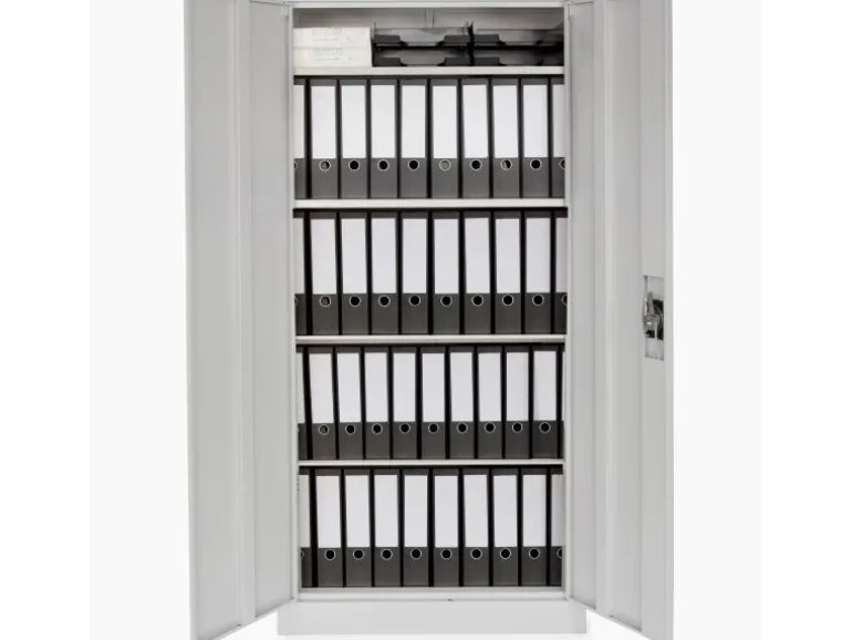 Rikta Metallschrank 2-türig (B x T x H) 80 x 40 x 168 cm RAL 7035 Lichtgrau