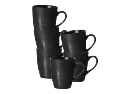 Ritzenhoff & Breker Kitwe Kaffeebecher 370 ml 6er Set Schwarz