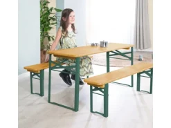roba Kinderpartygarnitur Natur mit Bankkissen aus FSC-zertifiziertem Holz