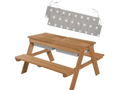 roba Kindersitzgarnitur in Natur Outdoor + mit Spielwannen und Sitzkissen Little Stars