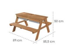 roba Kindersitzgarnitur in Natur Outdoor + mit Spielwannen und Sitzkissen Little Stars