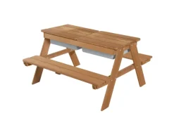 roba Kindersitzgarnitur in Natur Outdoor + mit Spielwannen und Sitzkissen Little Stars