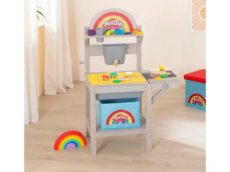 roba Matschküche roba x Play-Doh mit Spielmatte und Knetzubehör