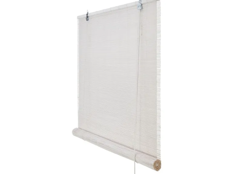 Rollo Bamboo Roll Up Weiß 100 cm x 160 cm