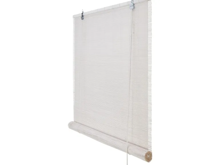 Rollo Bamboo Roll Up Weiß 140 cm x 160 cm