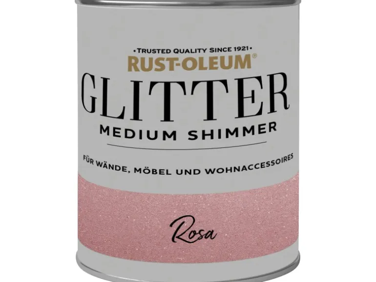 Rust-Oleum Glitzerfarbe Medium Shimmer Rosa 750 ml