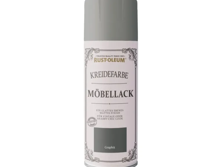 Rust-Oleum Kreidefarbe Möbellack Sprühfarbe Graphit 400 ml