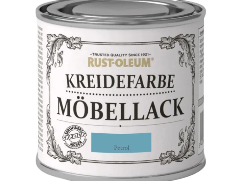 Rust-Oleum Kreidefarbe Möbellack Petrol Matt 125 ml