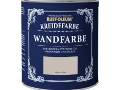 Rust-Oleum Kreidefarbe Wandfarbe Winter-Grau 1 l