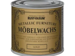 Rust-Oleum Kreidefarbe-Möbelwachs-Politur Metallic-Gold 125 ml