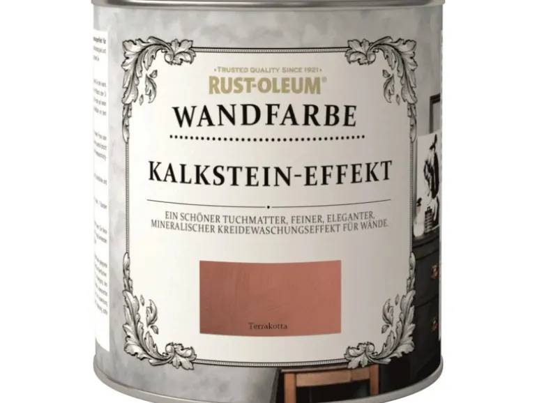 Rust-Oleum Wandfarbe Kalkstein-Effekt Terrakotta 1 l