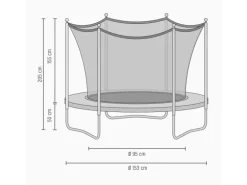 Salta Trampolin Comfort Edition ø 153 cm Schwarz