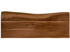 SAM Holzplatte Arya mit Echter Baumkante Einseitig 90 x 30 cm Akazienholz Nussbaum