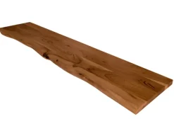 SAM Holzplatte Arya mit Echter Baumkante Einseitig 140 x 30 cm Akazienholz Nussbaum