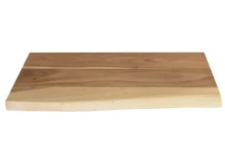 SAM Holzplatte Arya mit Echter Baumkante Einseitig 60 x 30 cm Akazienholz Natur
