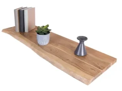 SAM Holzplatte Arya mit Echter Baumkante Einseitig 100 x 30 cm Akazienholz Natur