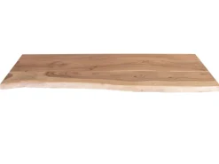SAM Holzplatte Arya mit Echter Baumkante Einseitig 100 x 30 cm Akazienholz Natur