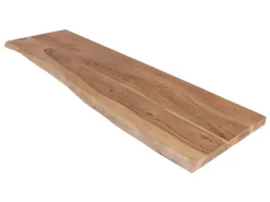 SAM Holzplatte Arya mit Echter Baumkante Einseitig 100 x 30 cm Akazienholz Natur