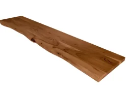 SAM Holzplatte Arya mit Echter Baumkante Einseitig 120 x 30 cm Akazienholz Nussbaum