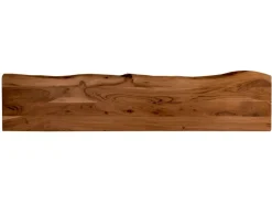 SAM Holzplatte Arya mit Echter Baumkante Einseitig 120 x 30 cm Akazienholz Nussbaum