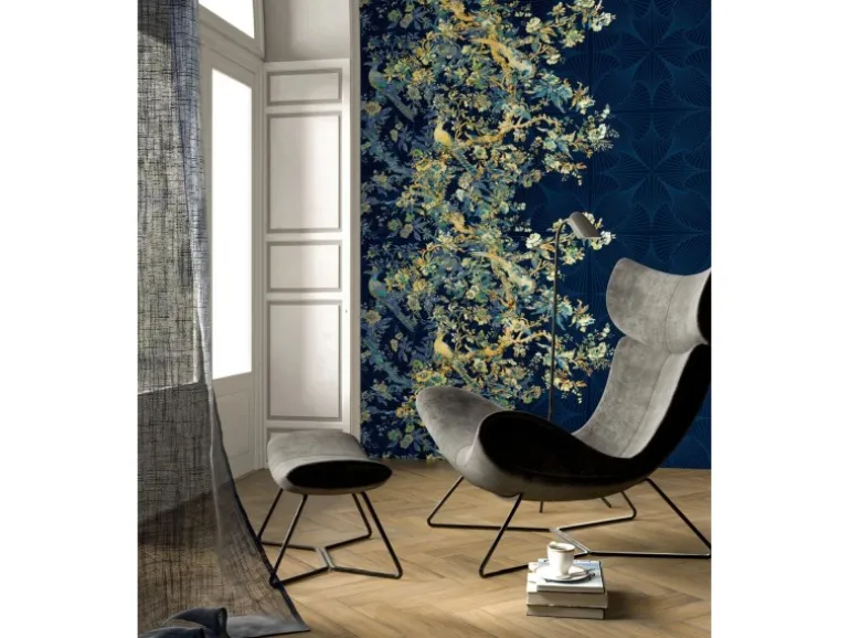 Sanders & Sanders Fototapete Vögel Blau 200 x 280 cm 611825