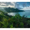 Sanders & Sanders Fototapete Tropische Insel Grün und Blau 450 x 280 cm 612698
