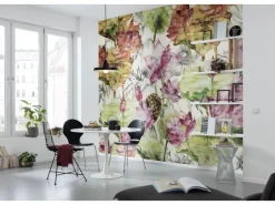 Sanders & Sanders Fototapete Lotus Grün und Rosa 368 x 248 cm 612329