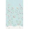 Sanders & Sanders Fototapete Blumen und Vögel Hellblau 53 cm x 2,8 m 640213