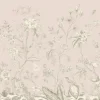 Sanders & Sanders Poster Blumenmuster Beige 1.1 x 1.55 m 601241
