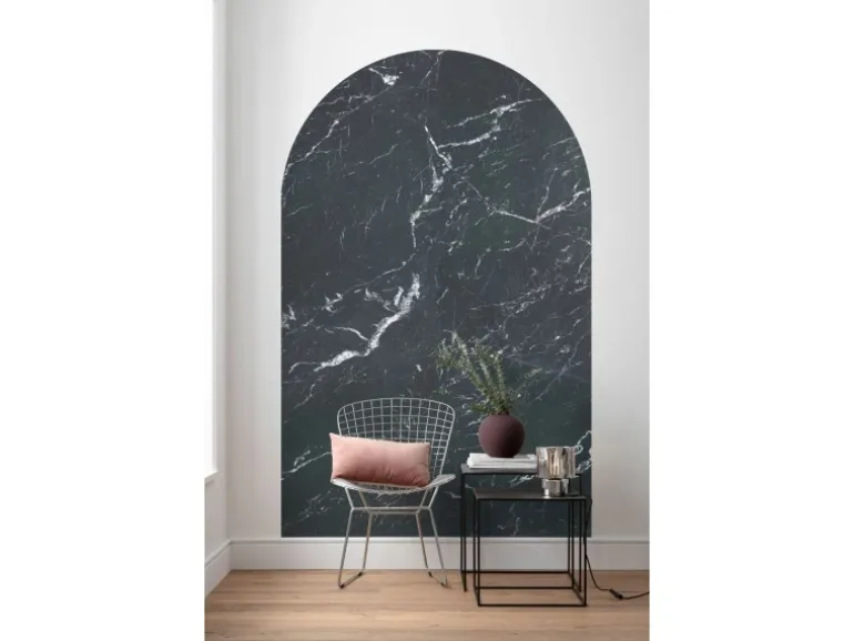 Sanders & Sanders Selbstklebende Runde Tapete Torbogen Schwarz 127 x 200 cm 611747