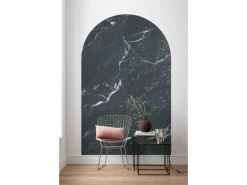 Sanders & Sanders Selbstklebende Runde Tapete Torbogen Schwarz 127 x 200 cm 611747