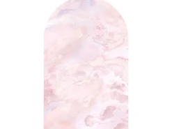 Sanders & Sanders Selbstklebende Runde Tapete Marmor Rosa 127 x 200 cm 611745