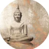 Sanders & Sanders Selbstklebende Runde Tapete Budha Beige Ø 70 cm 601089