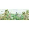 Sanders & Sanders Selbstklebende Tapetenbordüre Dinosaurier Grün 9.7 x 500 cm 601307