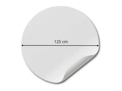 Sanders & Sanders Selbstklebende Runde Tapete Karte Grau Ø 125 cm 611786