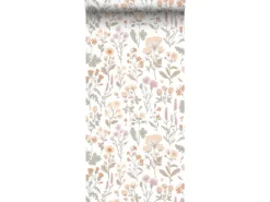 Sanders & Sanders Tapete Feldblumen Helllila Terrakotta Gelb Und Grün 50 X 900 Cm 935383