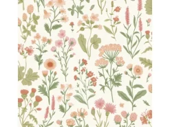 Sanders & Sanders Tapete Feldblumen Grün 50 x 900 cm