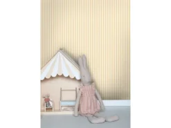 Sanders & Sanders Tapete Streifenmuster Gelb 50 x 900 cm