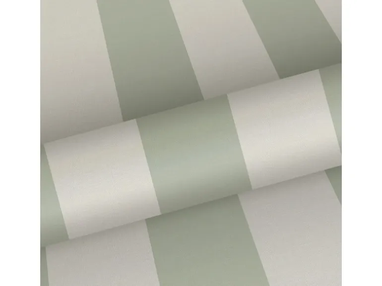 Sanders & Sanders Tapete Streifen Grün und Beige 53 cm x 10.05 m