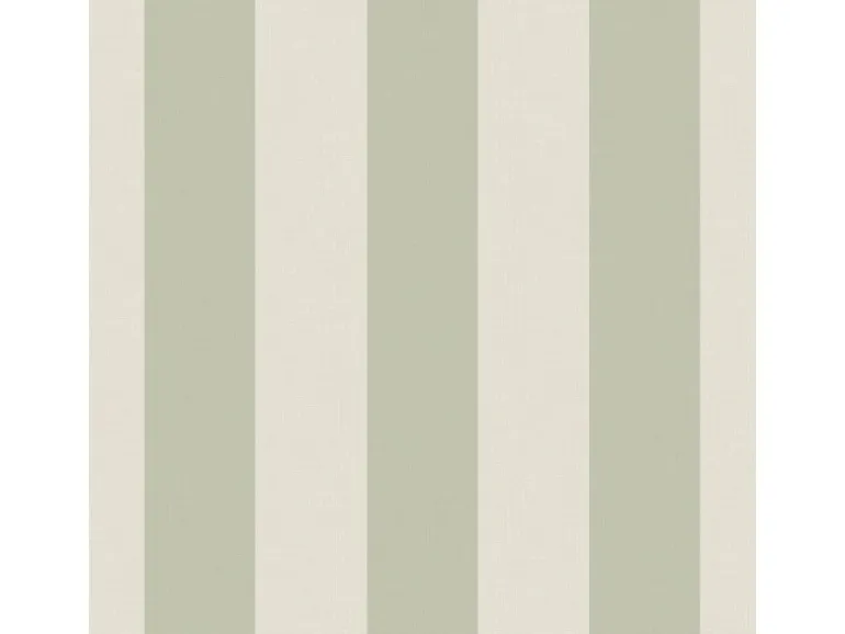 Sanders & Sanders Tapete Streifen Grün und Beige 53 cm x 10.05 m